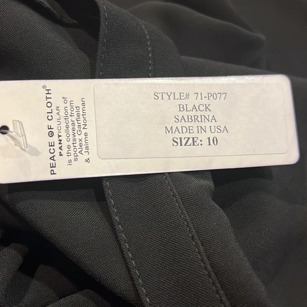 Peace of Cloth Sabrina Pant Black NWT Size 10 - Picture 3 of 8